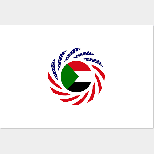 Sudanese American Multinational Patriot Flag Series Wall Art by Village Values